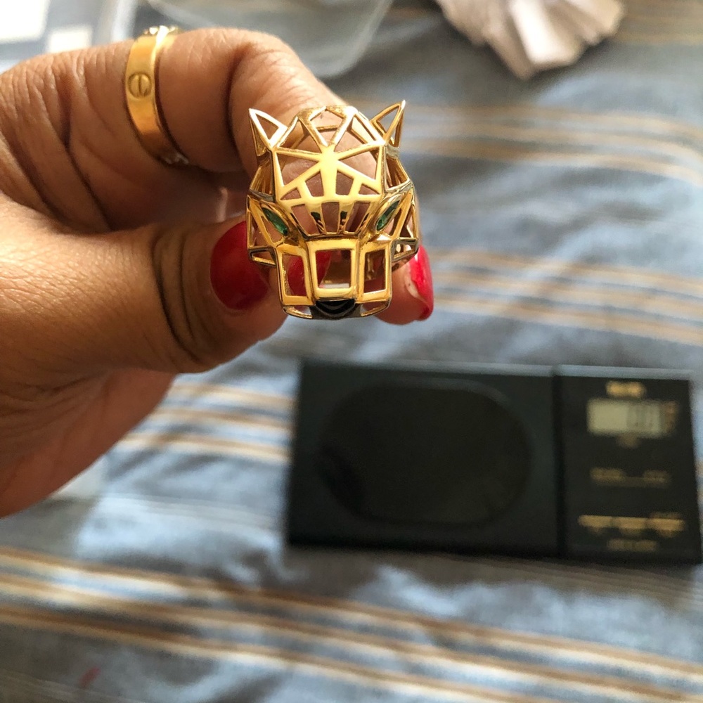 18k saudi gold ring 6.5